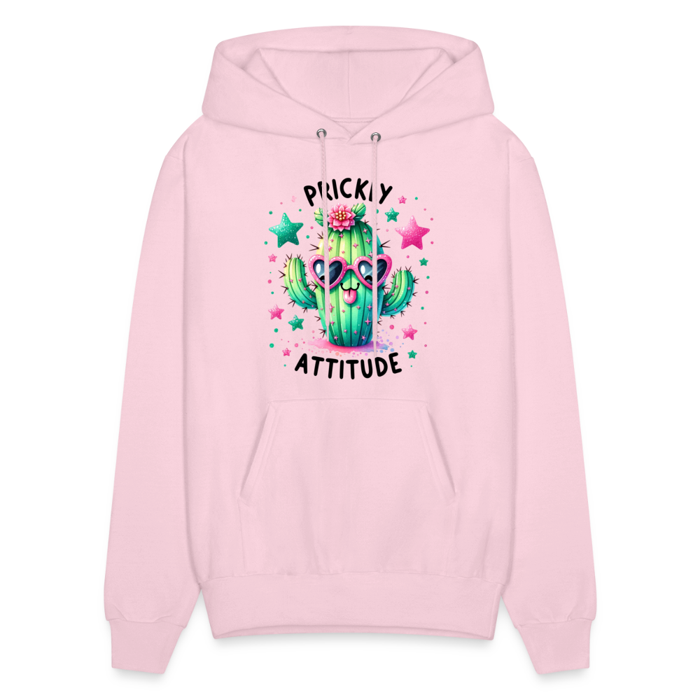 Prickly Attitude Hoodie (Cactus) - pale pink
