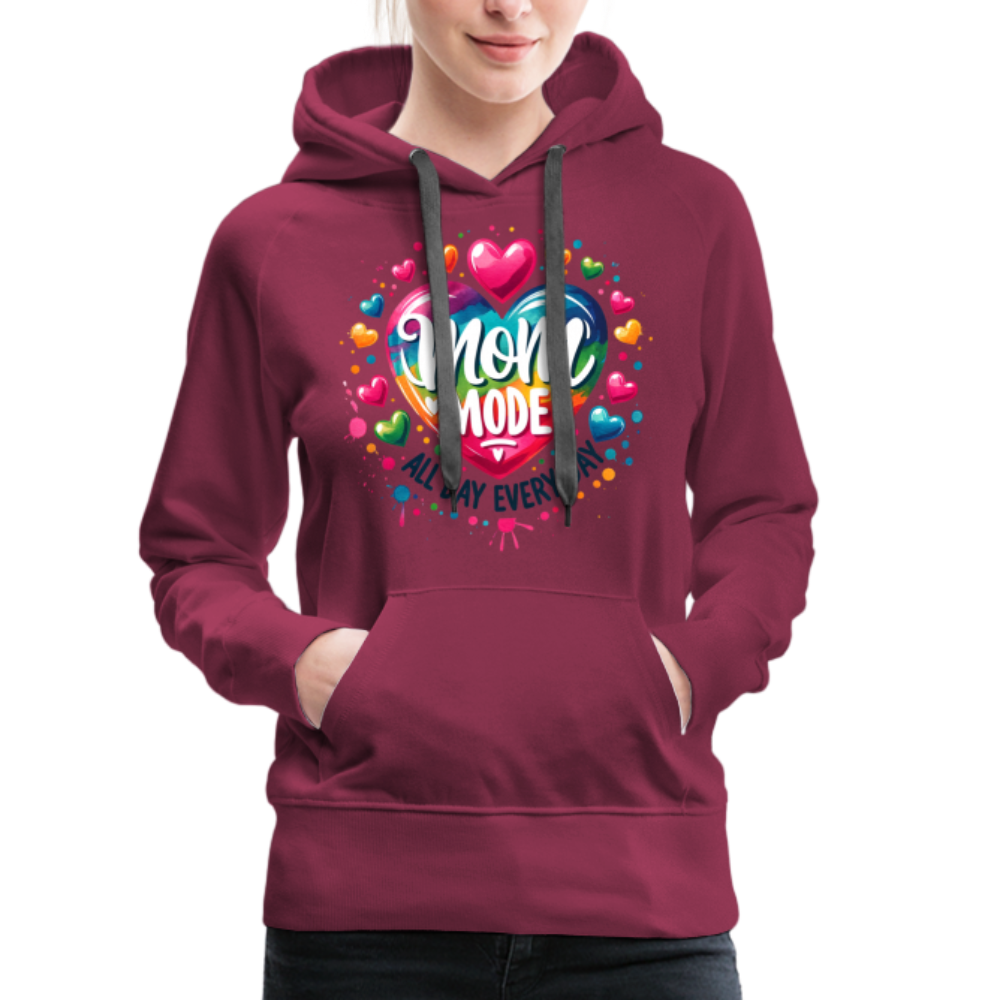 Mom Mode All Day Every Day Women’s Premium Hoodie Color: white