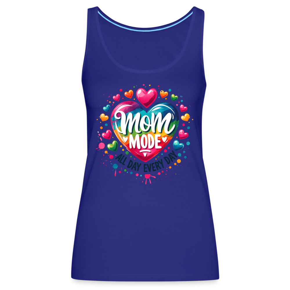 Mom Mode All Day Every Day Women’s Premium Tank Top - royal blue