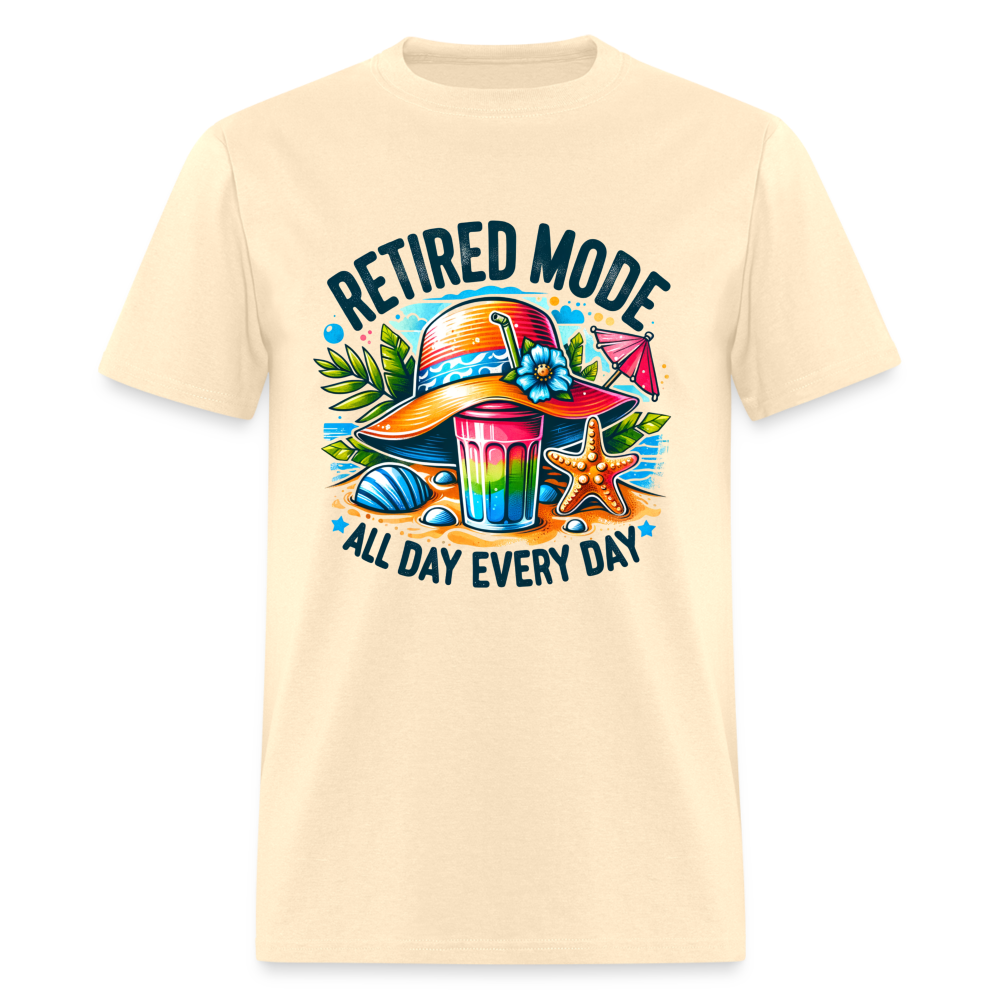 Retired Mode T-Shirt (All Day Every Day) Color: natural