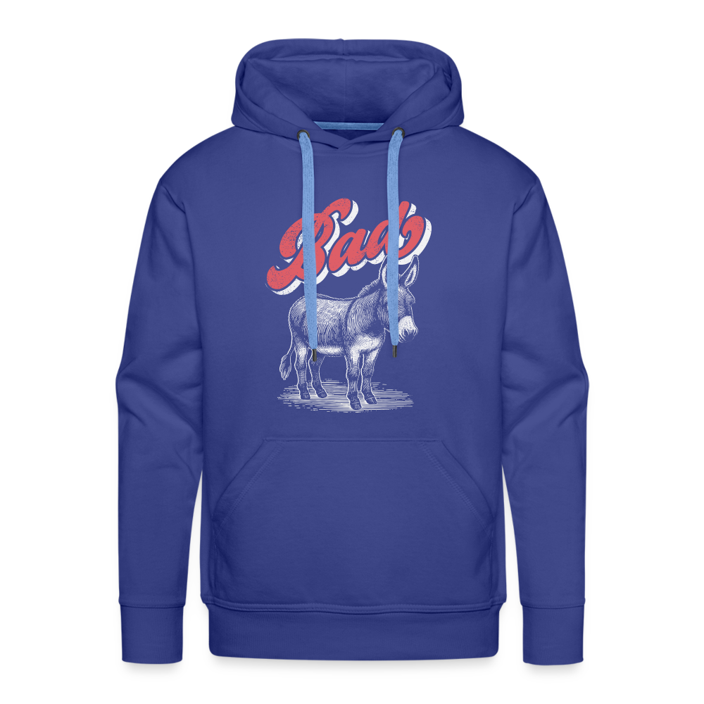 Funny Bad Ass (Donkey) Men’s Premium Hoodie Color: charcoal grey