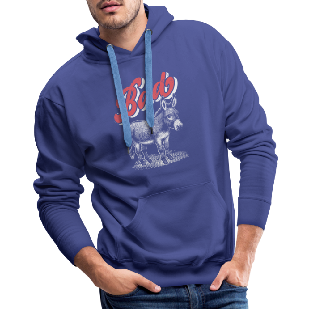 Funny Bad Ass (Donkey) Men’s Premium Hoodie Color: royal blue