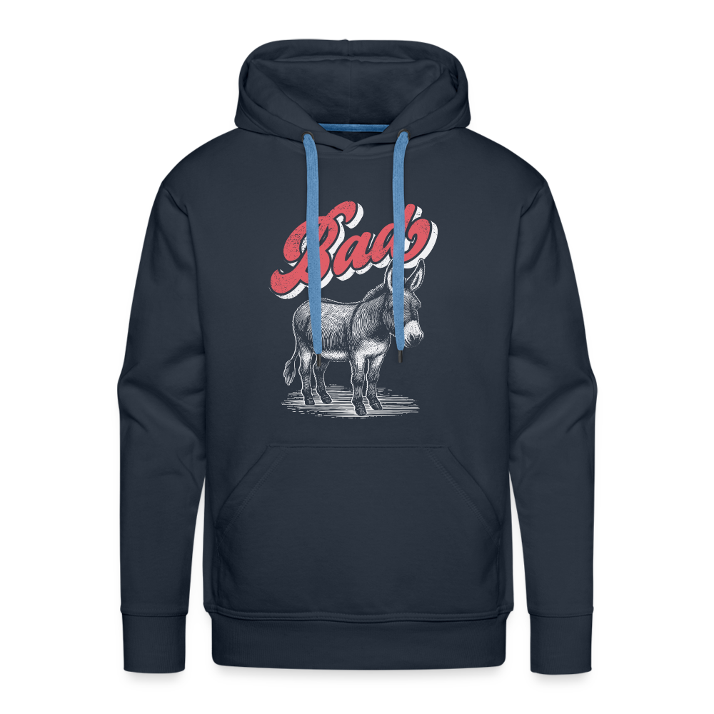 Funny Bad Ass (Donkey) Men’s Premium Hoodie Color: charcoal grey