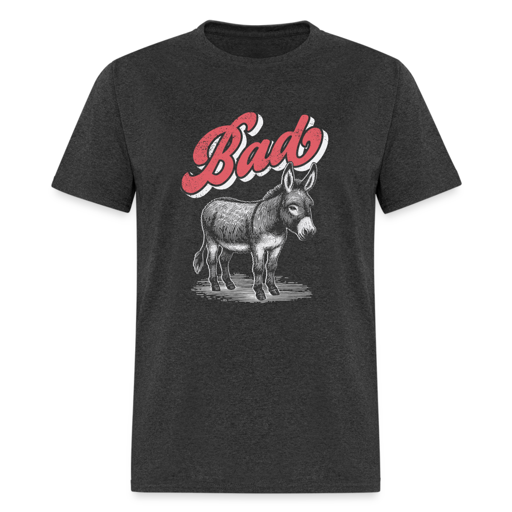 Funny Bad Ass (Donkey) T-Shirt - heather black