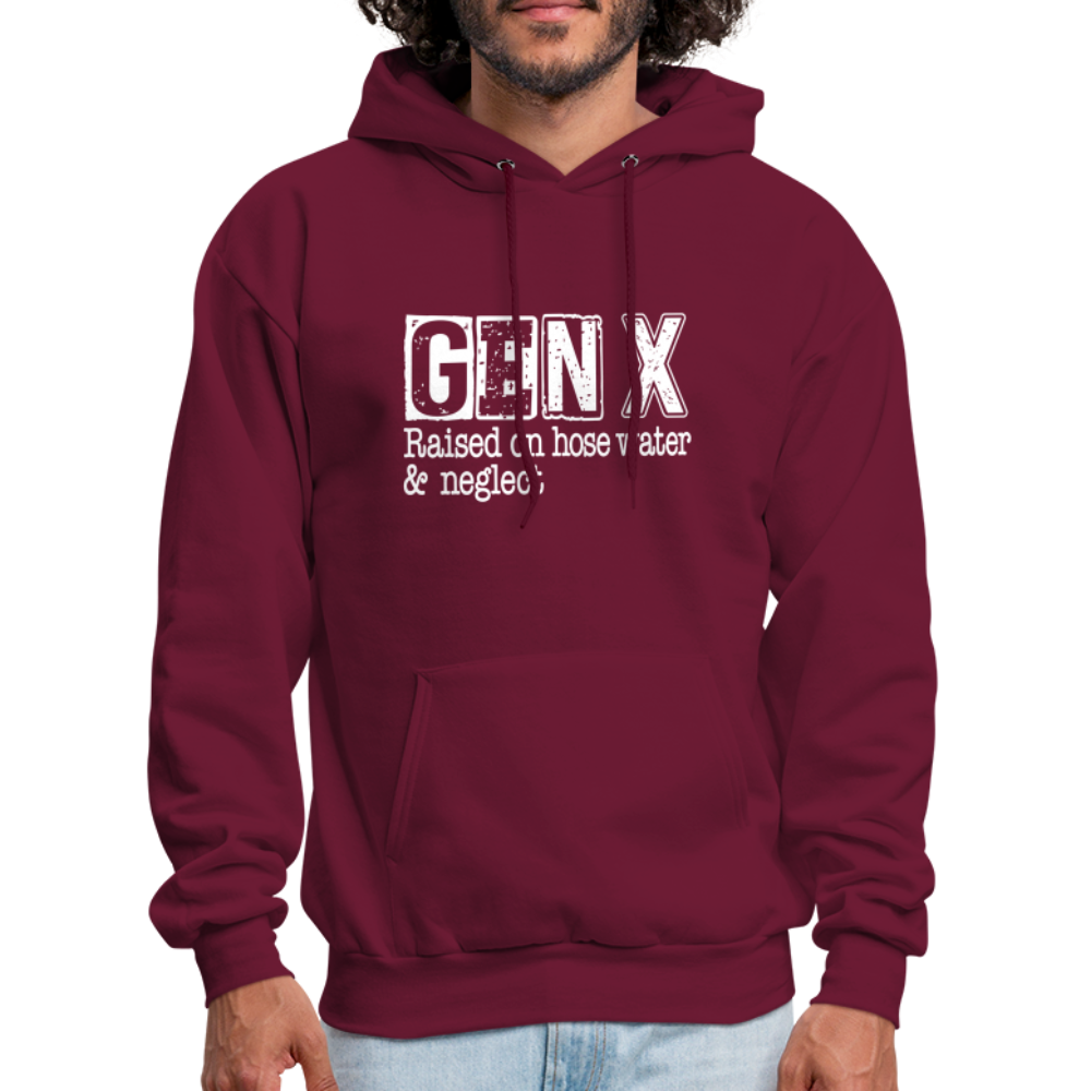 GEN X Hoodie (Raised on hose water & neglect) Color: charcoal grey