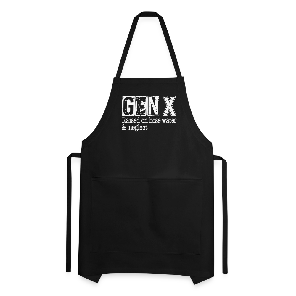 GEN X Adjustable Apron (Raised on hose water & neglect) Color: black
