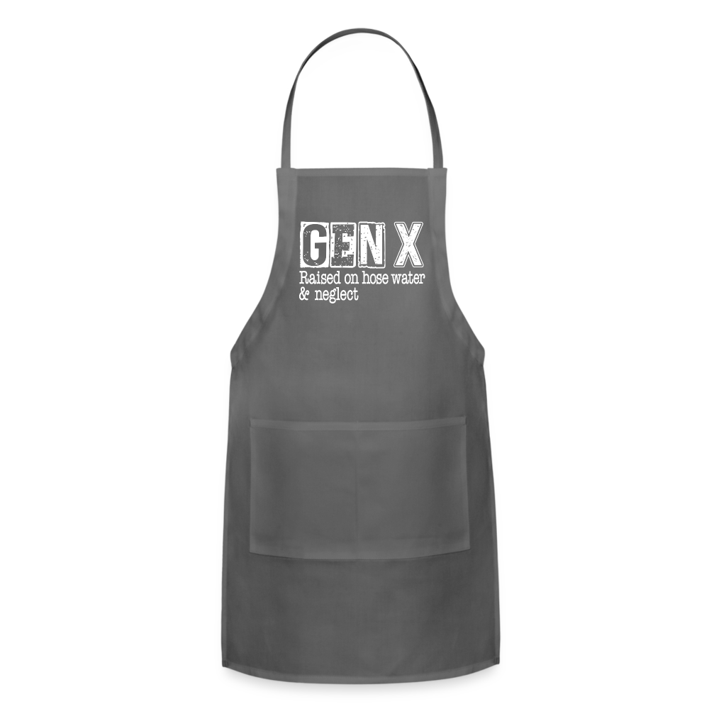 GEN X Adjustable Apron (Raised on hose water & neglect) Color: charcoal
