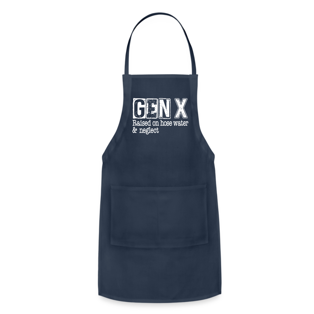 GEN X Adjustable Apron (Raised on hose water & neglect) Color: navy