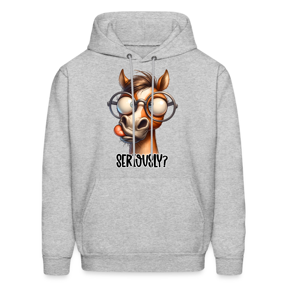 Seriously? Hoodie (Funny Horse) Color: Sand