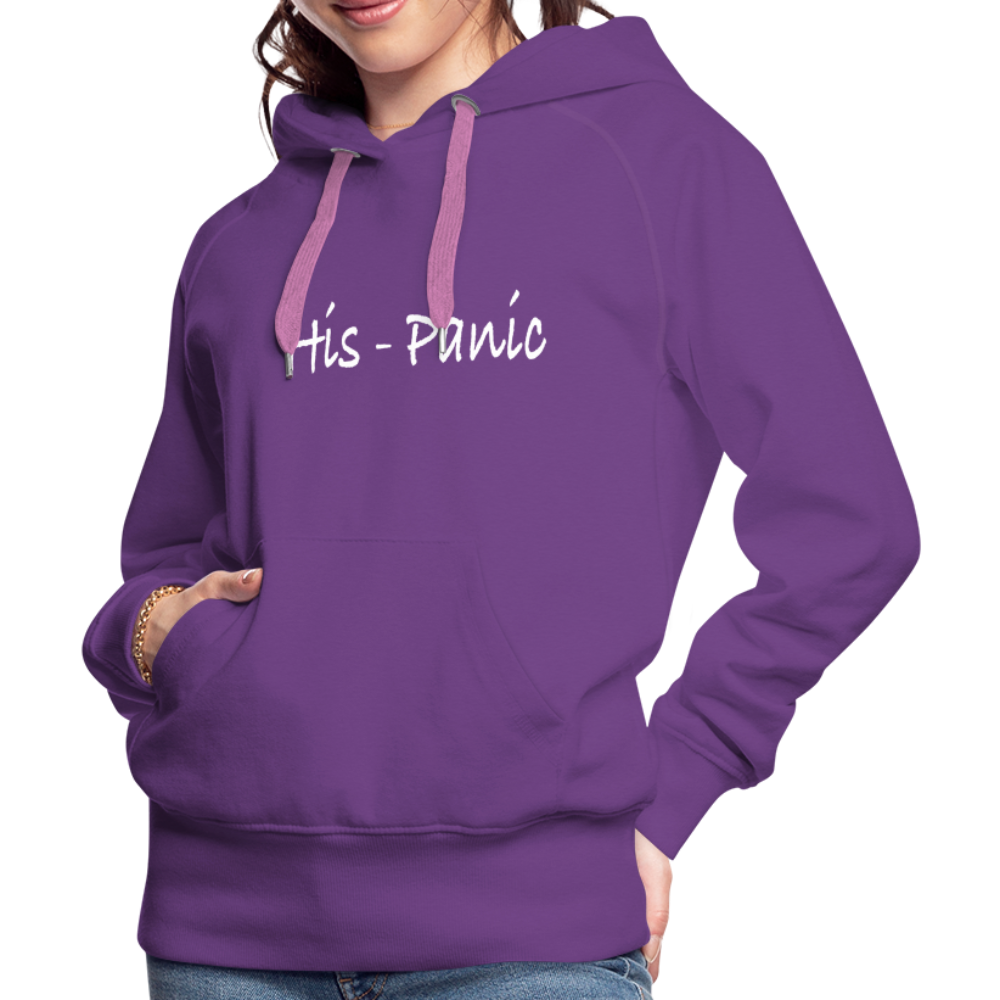 His - Panic Women’s Premium Hoodie (Hispanic Women) - purple