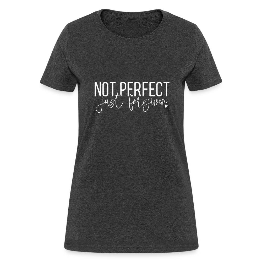 Not Perfect Just Forgiven Women's T-Shirt Color: red