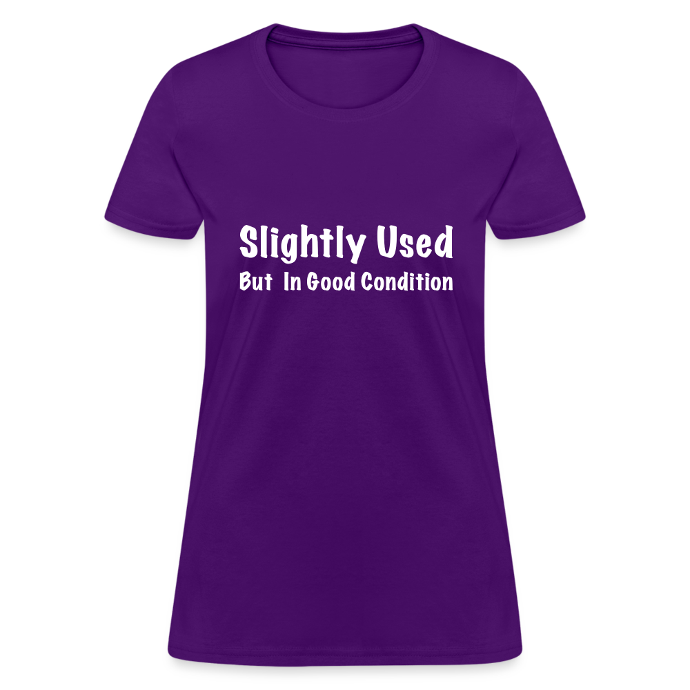 Slightly Used But in Good Condition Women's T-Shirt - purple