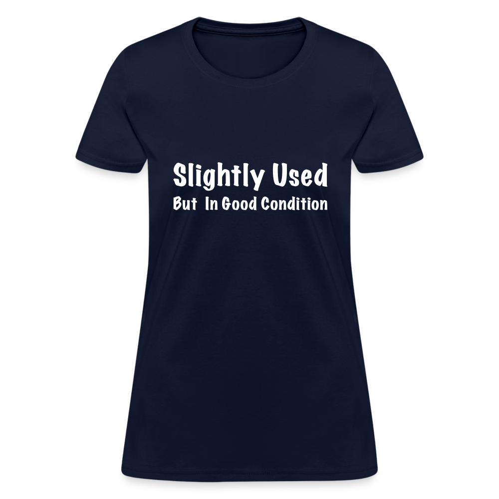 Slightly Used But in Good Condition Women's T-Shirt - navy