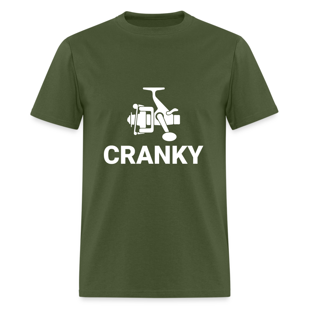 Fishing Cranky T-Shirt - military green