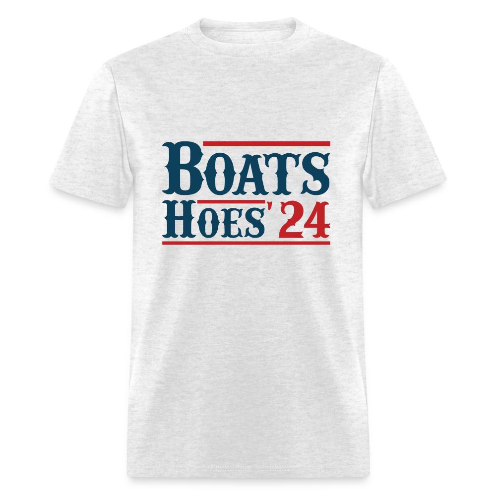 Boats and Hoes T-Shirt - light heather gray
