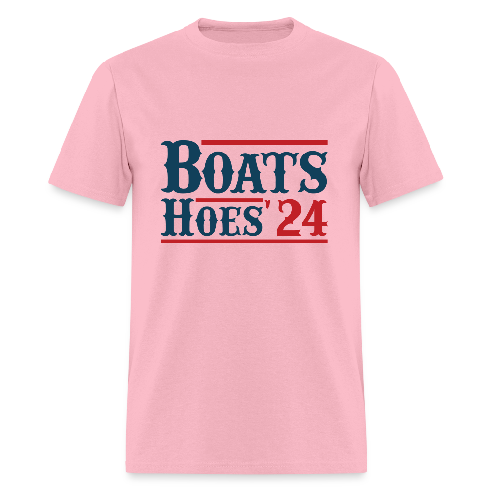 Boats and Hoes T-Shirt - pink