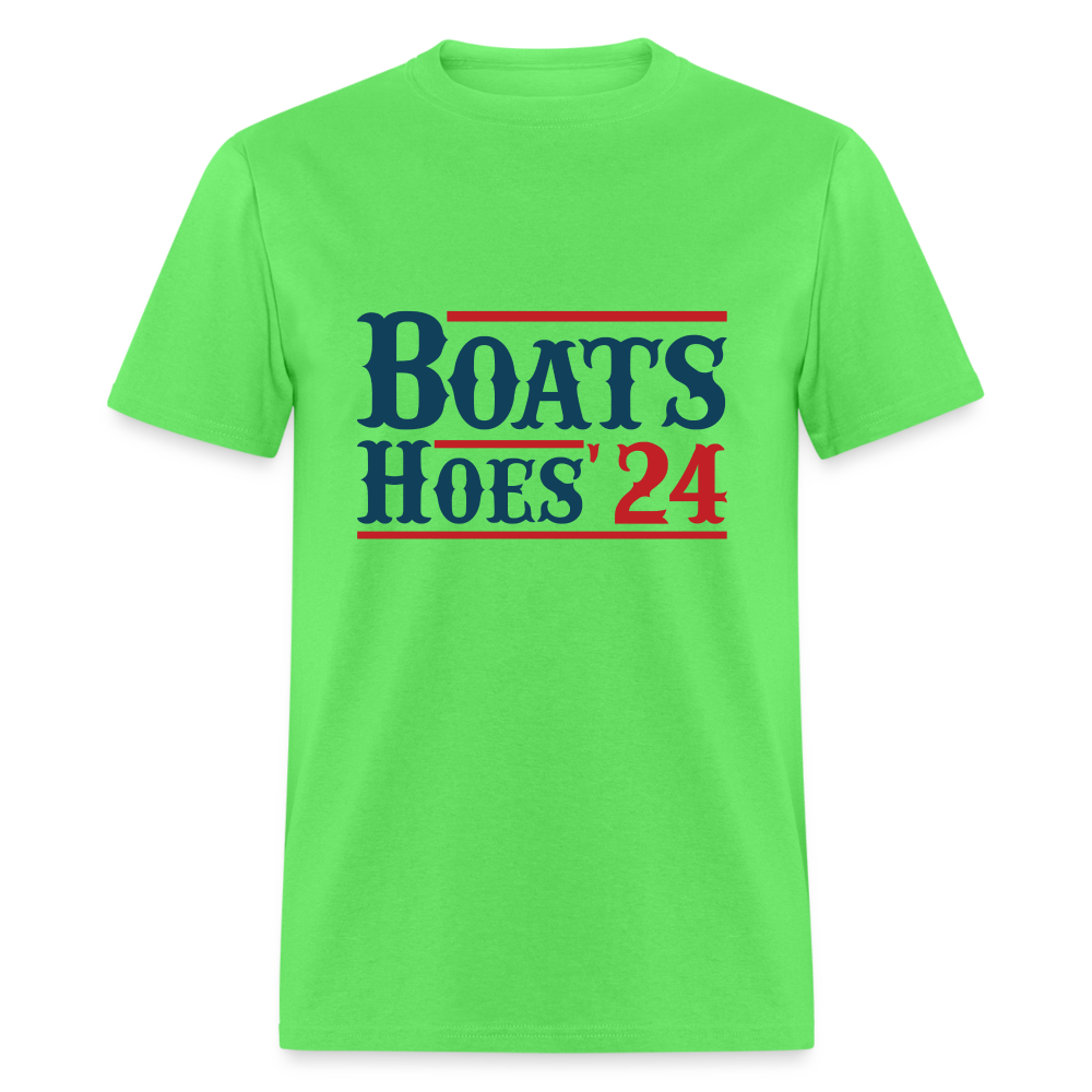 Boats and Hoes T-Shirt - kiwi