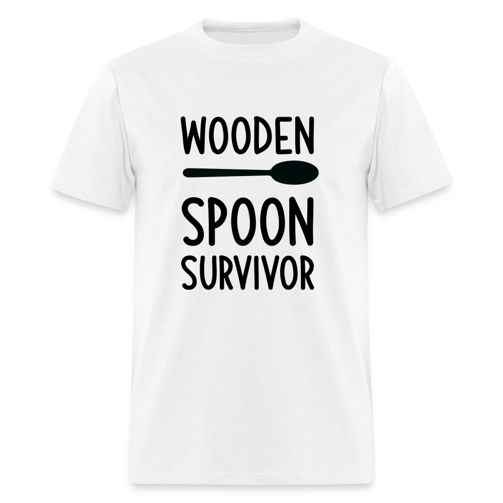Wooden Spoon Survivor T-Shirt - white
