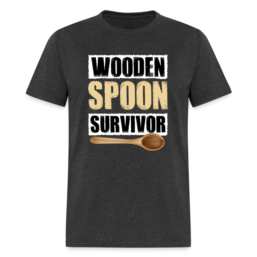 Wooden Spoon Survivor T-Shirt - heather black