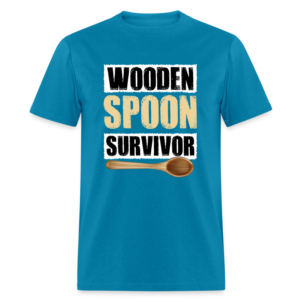 Wooden Spoon Survivor T-Shirt - turquoise