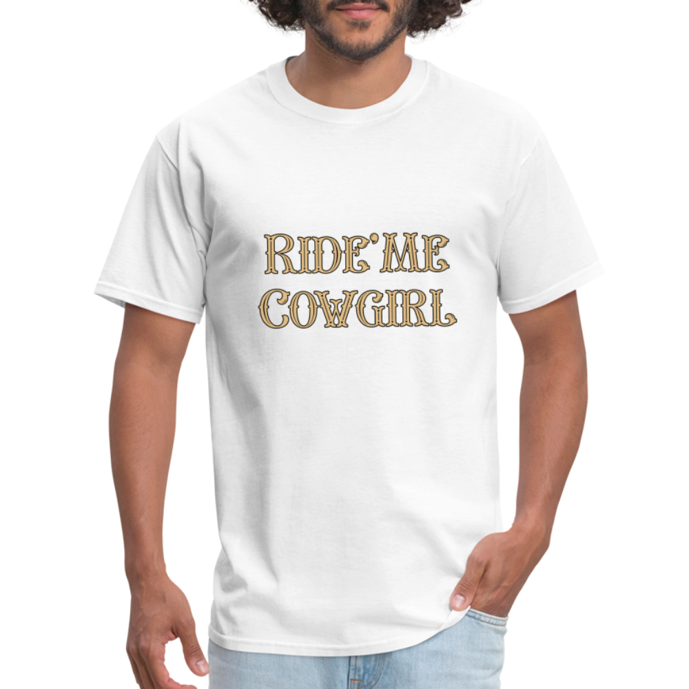 Ride' Me Cowgirl T-Shirt - white