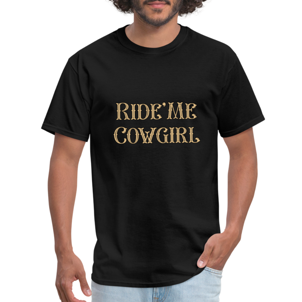 Ride' Me Cowgirl T-Shirt - black