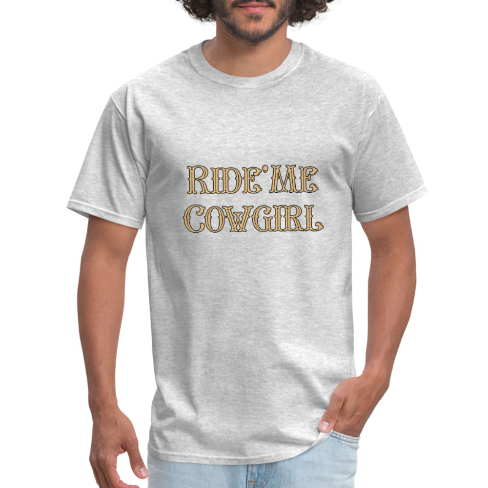 Ride' Me Cowgirl T-Shirt - heather gray