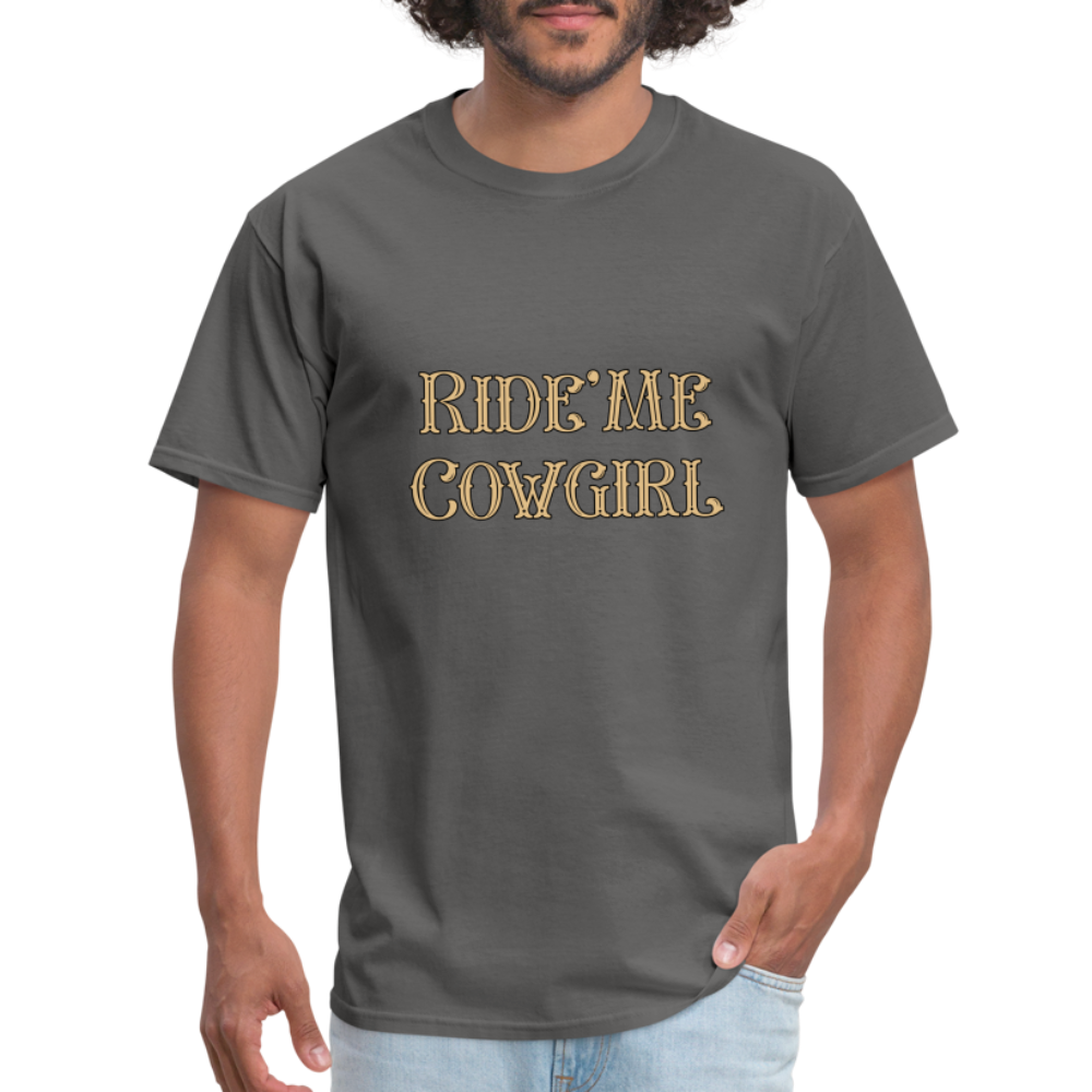 Ride' Me Cowgirl T-Shirt - charcoal