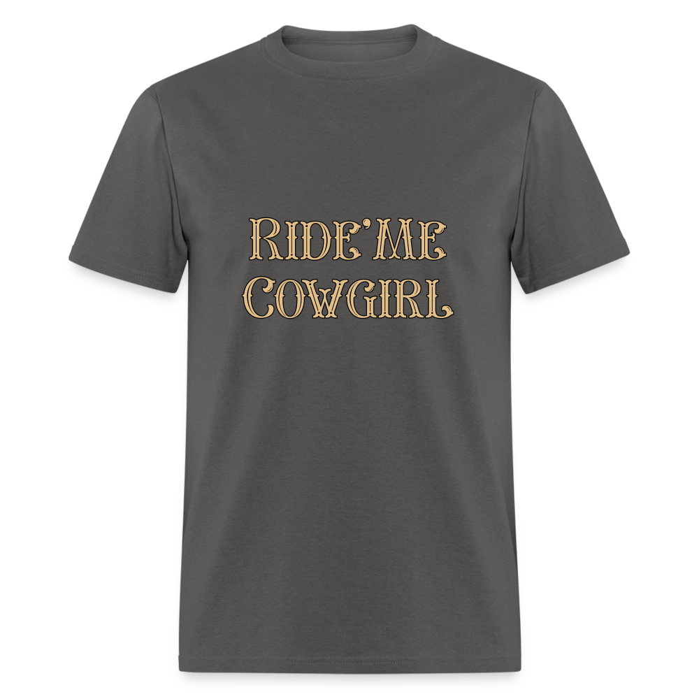 Ride' Me Cowgirl T-Shirt - charcoal