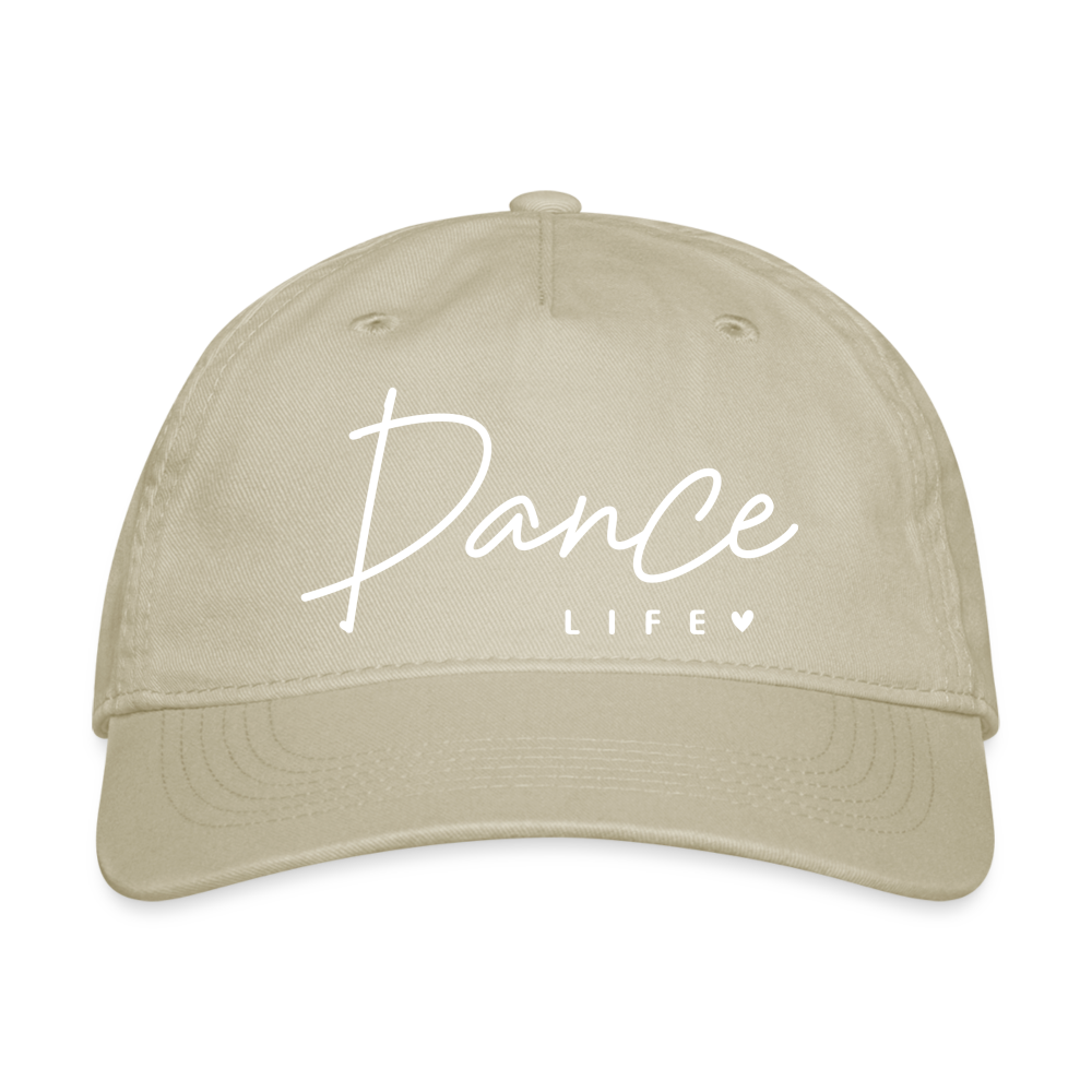 Dance Life : Organic Baseball Cap Color: khaki
