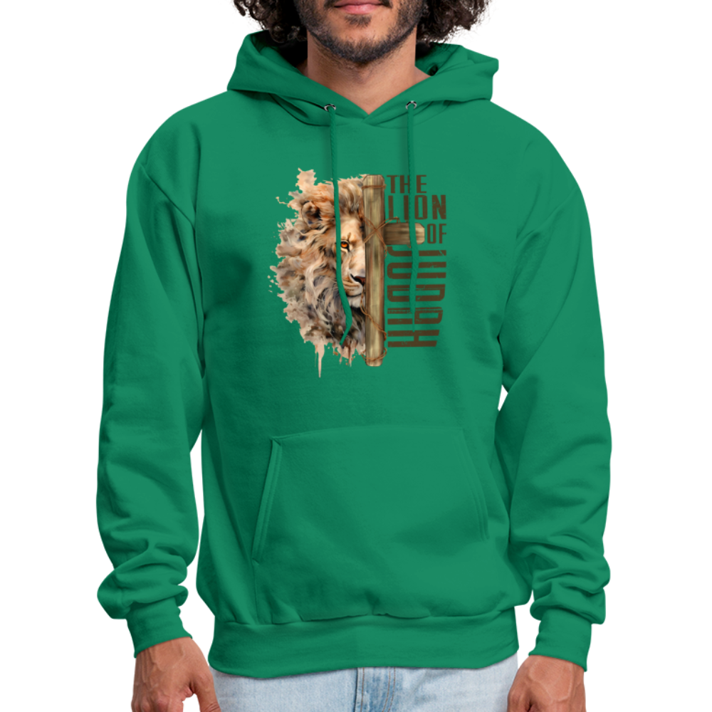 Jesus Lion of Judah Hoodie - kelly green