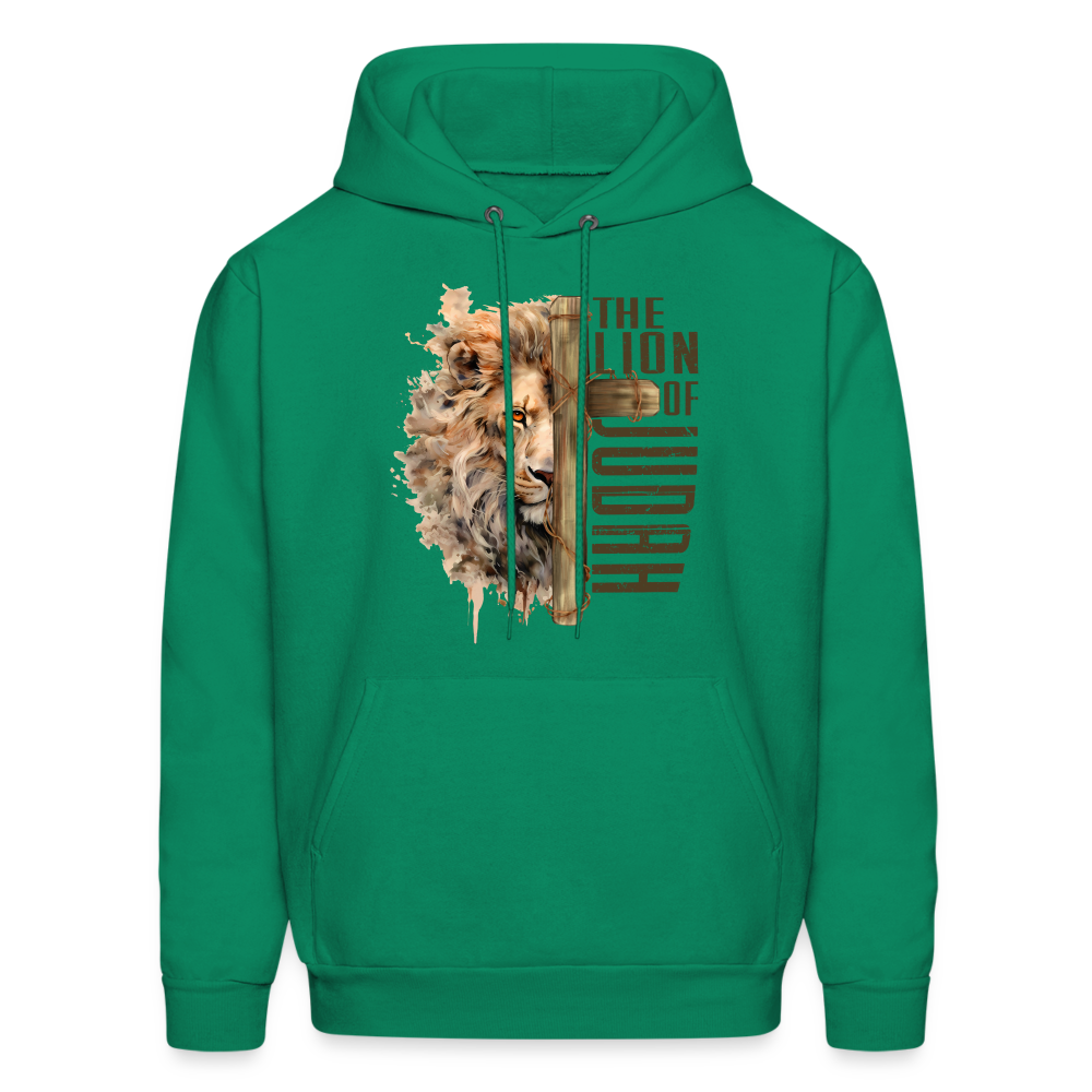 Jesus Lion of Judah Hoodie - kelly green