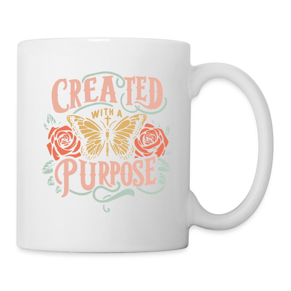 Created with a Purpose Coffee Mug - white
