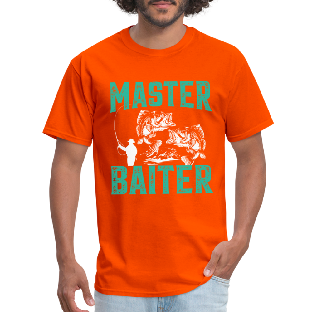 Master Baiter (Fishing Humor) T-Shirt - orange