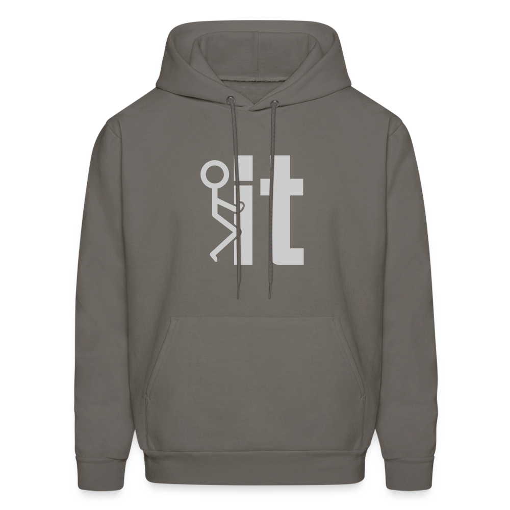 F it Hoodie (Funny & Carefree) - asphalt gray