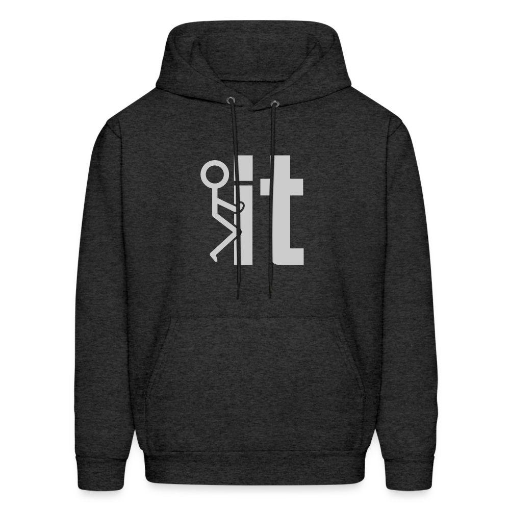 F it Hoodie (Funny & Carefree) - charcoal grey