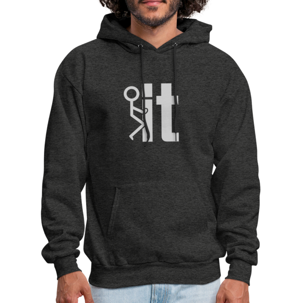 F it Hoodie (Funny & Carefree) - charcoal grey