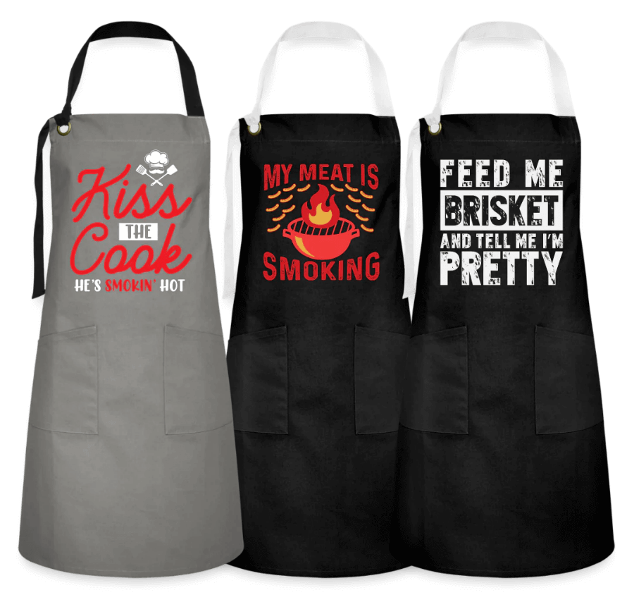 Custom Graphic Print Aprons with Pockets