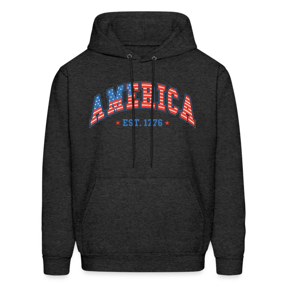 American 1776 Hoodie - charcoal grey