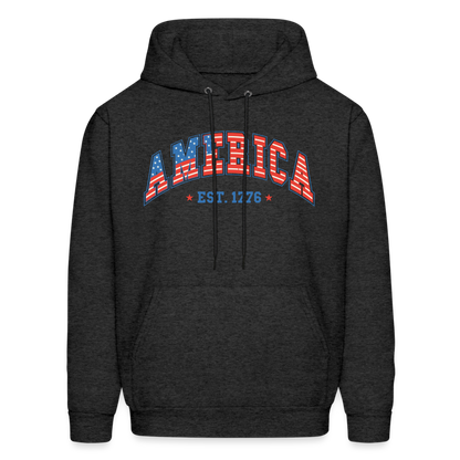 American 1776 Hoodie - charcoal grey