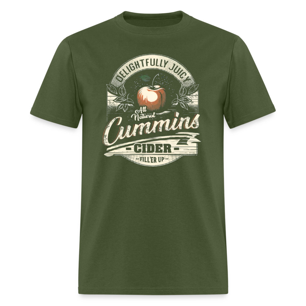 Vintage Cummins Cider (Funny Adult Humor) T-Shirt - military green