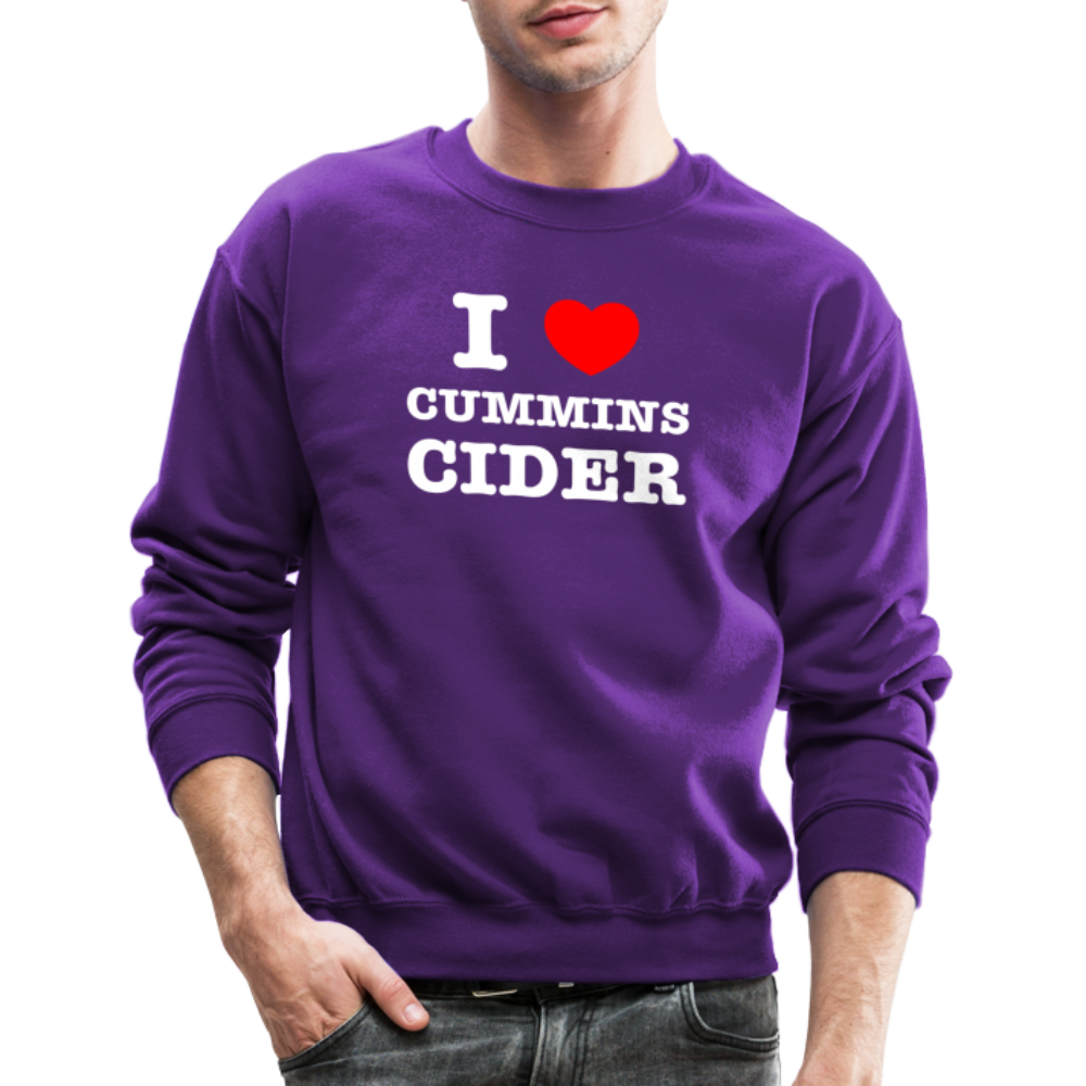 I Heart Cummins Cider Sweatshirt - purple