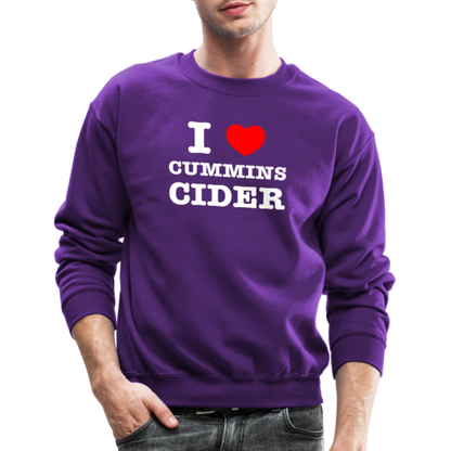 I Heart Cummins Cider Sweatshirt - purple