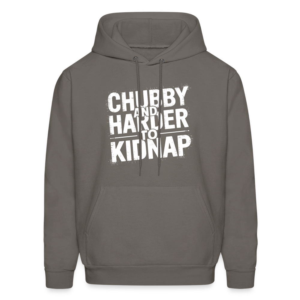 Chubby and Harder to Kidnap Hoodie - asphalt gray