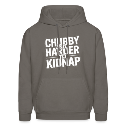 Chubby and Harder to Kidnap Hoodie - asphalt gray