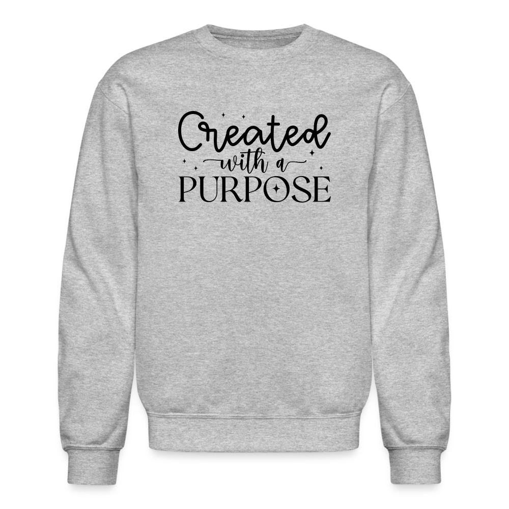 Created with a Purpose Sweatshirt - heather gray