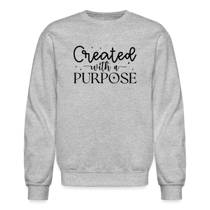 Created with a Purpose Sweatshirt - heather gray