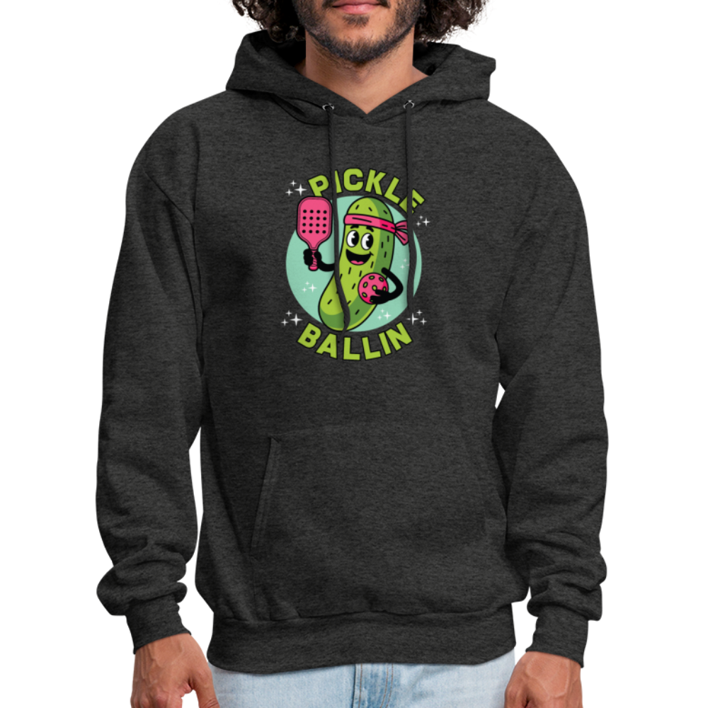 Pickle Ballin Hoodie - charcoal grey