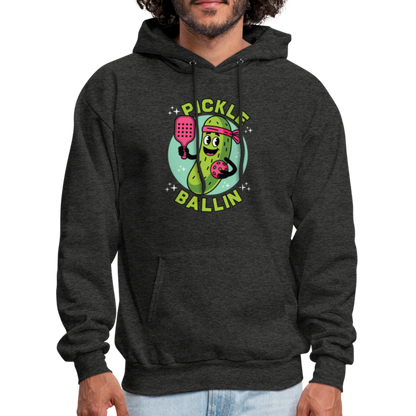 Pickle Ballin Hoodie - charcoal grey