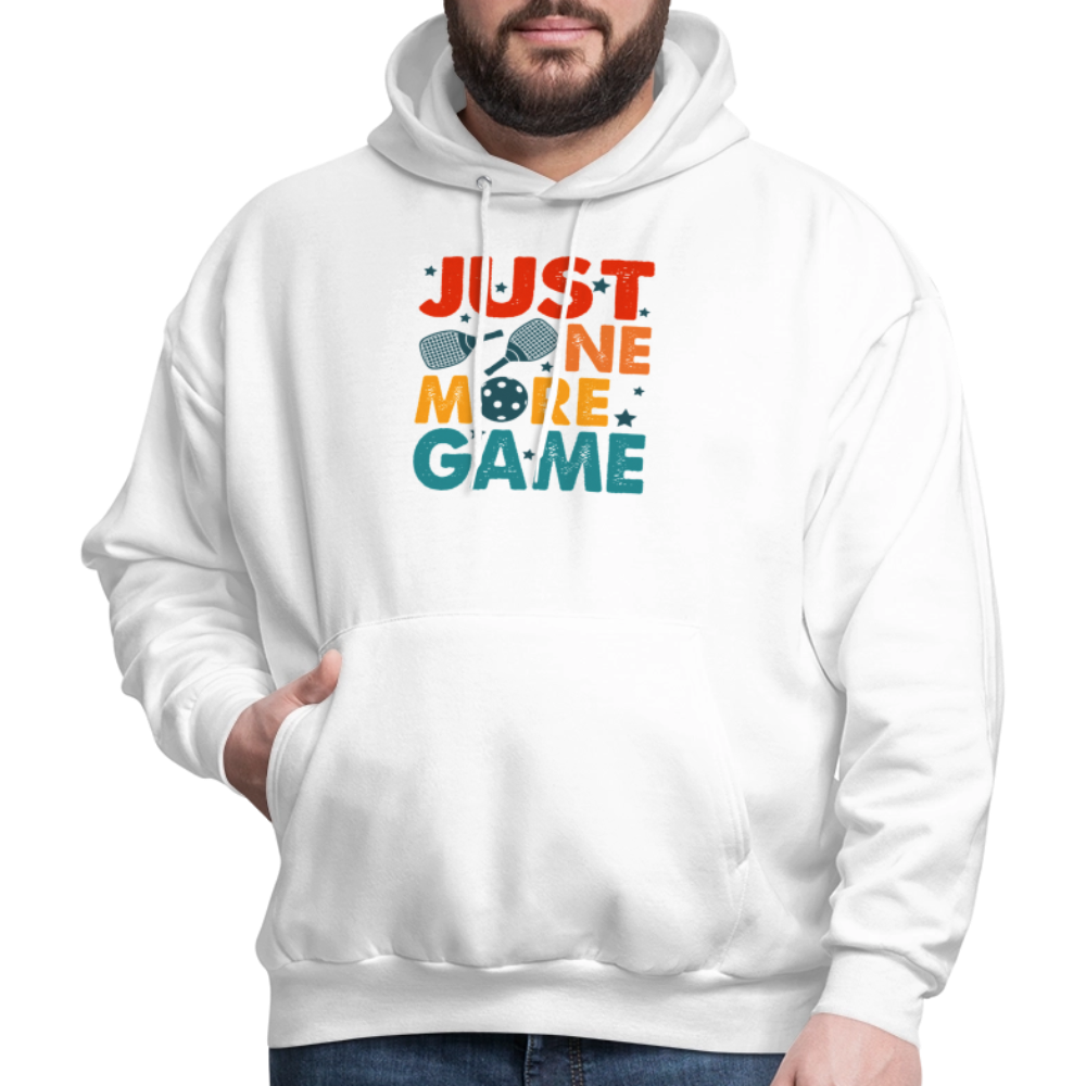 Just One More Game (Pickleball) Hoodie - white